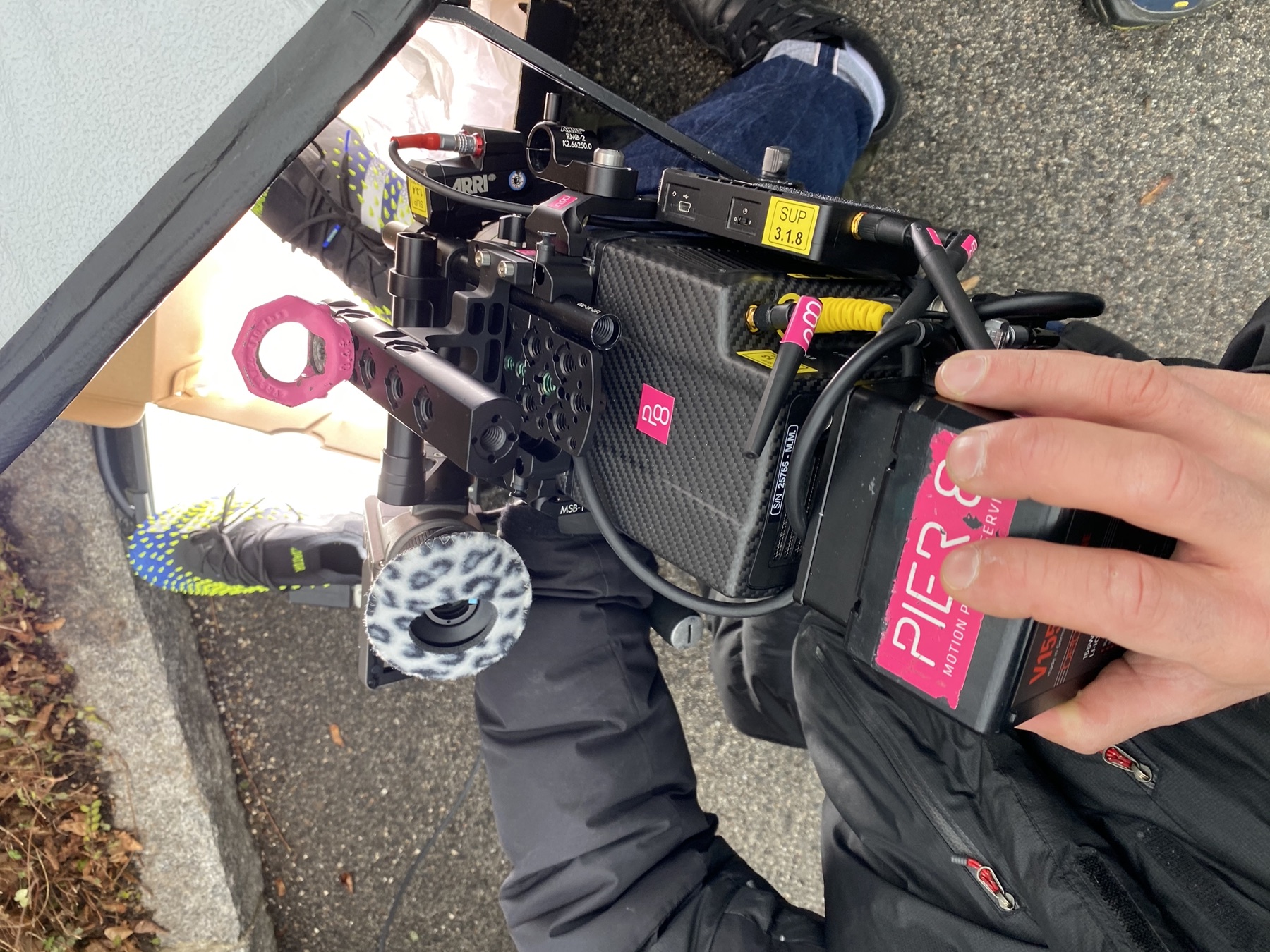 ARRI camera rig with Pier8 kit on the Adidas shoot